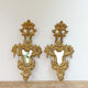 Pair of Venetian Mirrored Appliques Original Antiques