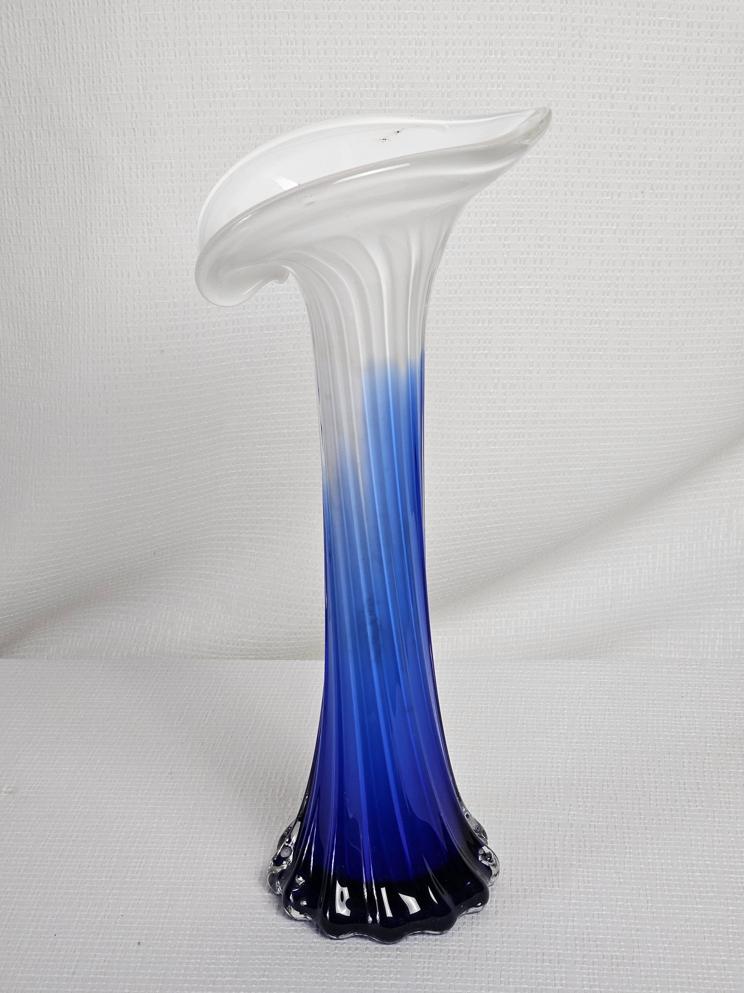 Murano vase "Calla Lily" by Jack in the Pulpit vintage