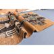 Vintage natural Turkish hand-knotted runner orange rug 80x348