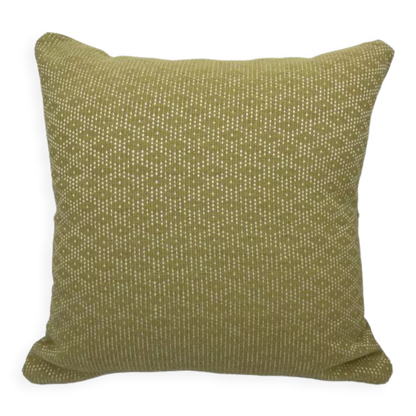 Coussin graphique vert amande 40x40 — Beyit
