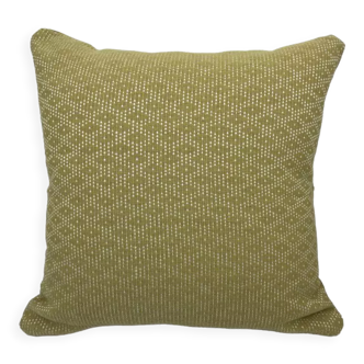 Coussin graphique vert amande 40x40