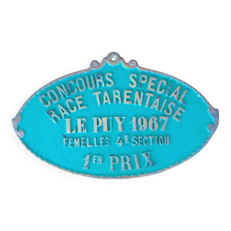 Plaque de concours agricole - 1967 - Le Puy