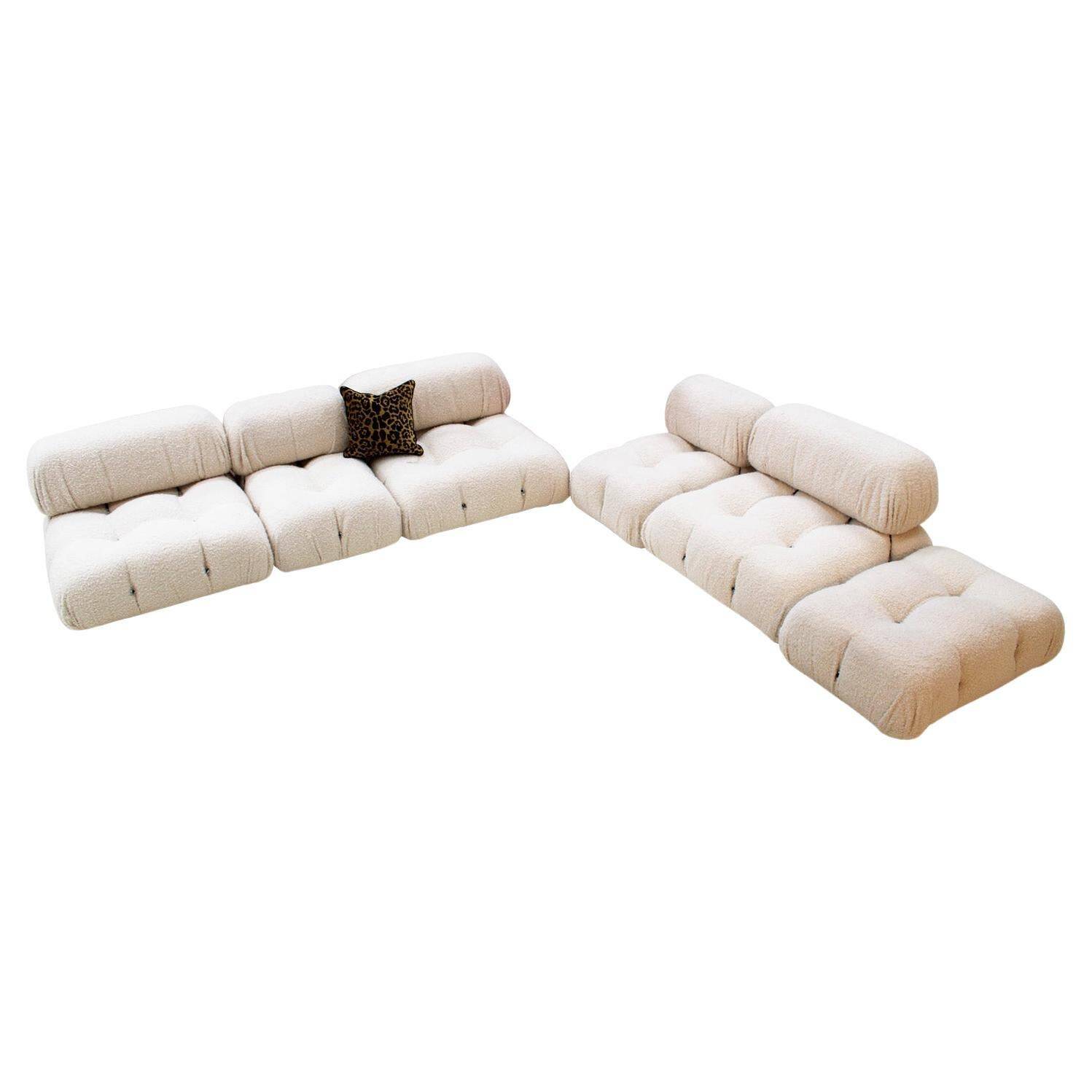 White Modular Sofa Model Camaleonda Designed By Mario Bellini. Italy 1970