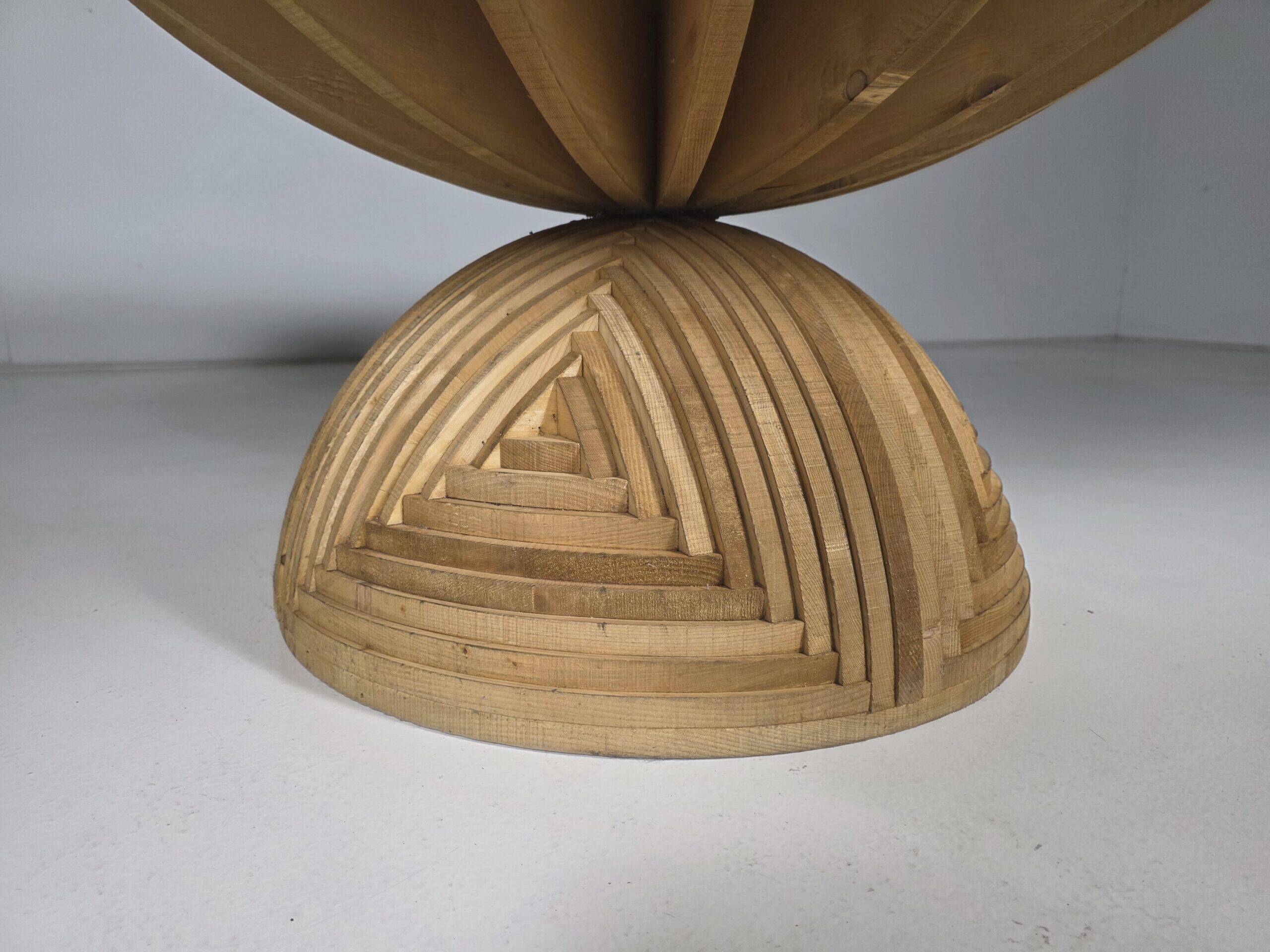 Rosa Dei Venti table by Mario Ceroli for Poltronova, 1970s