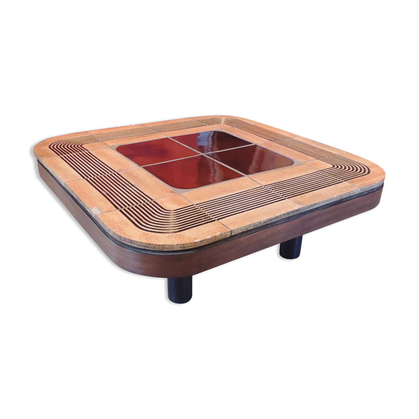 "Mambo" ceramic coffee table, Roger Capron, France, early 1970s
