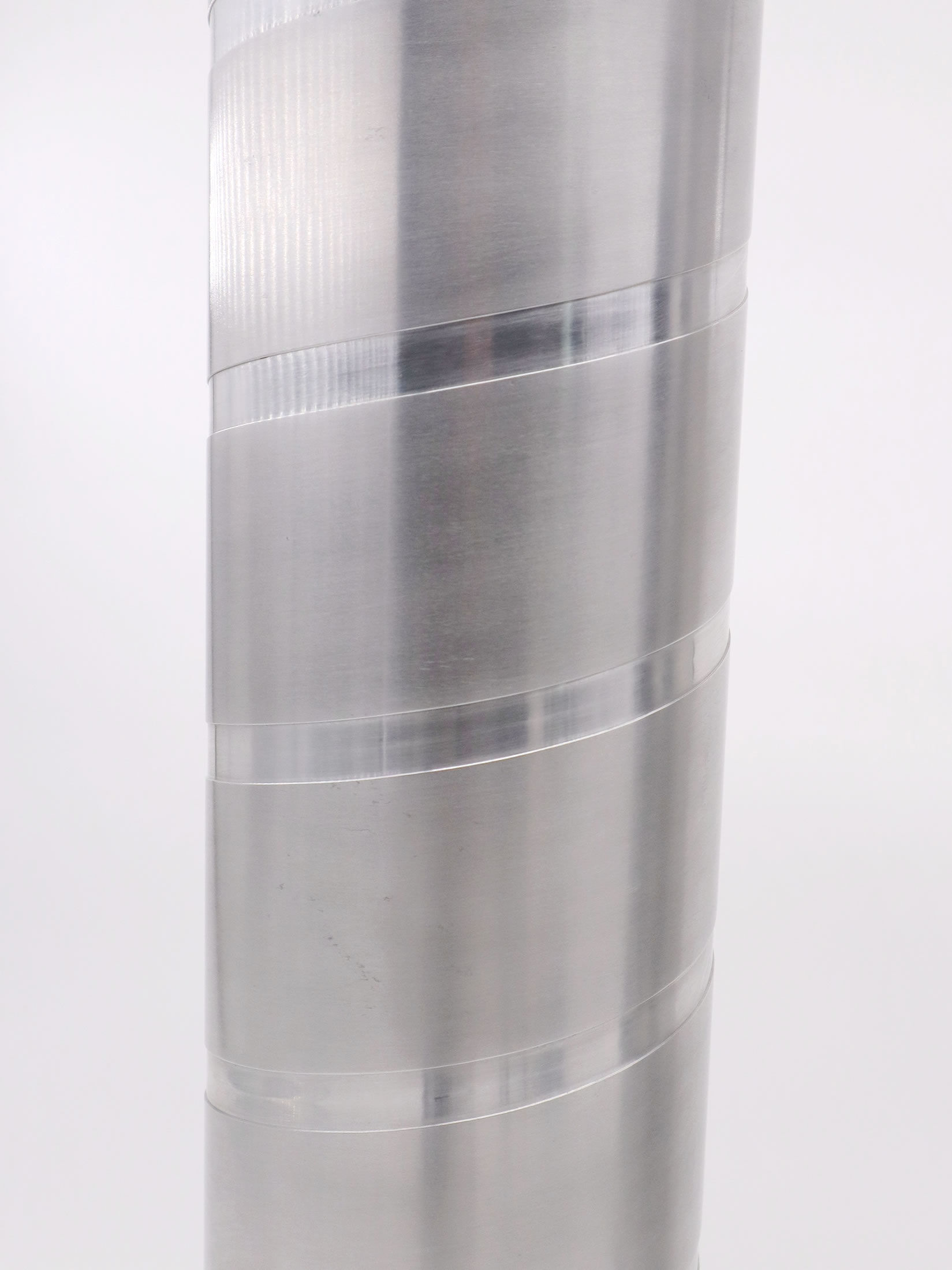 Tube lamps in aluminum 1970