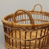 Rattan braided basket