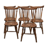 Set of 5 western style bistro chairs