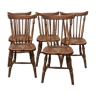 Set of 5 western style bistro chairs
