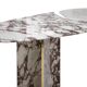 L.A. Studio Contemporary Modern Marble and Brass Italian Dining Table