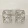 Ice cube crystal candle holders