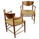 Pair of teak armchairs model 317 by Peter Hvidt for Soborg Mobler Denmark