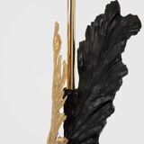 Paire de lampes bronze et résine de Philippe Cheverny 1970s