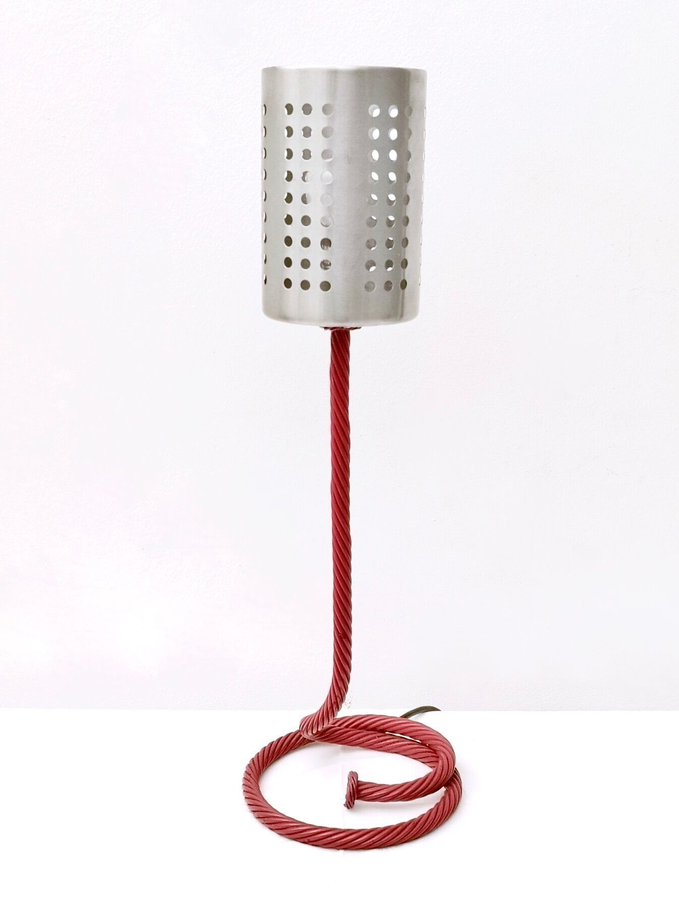 Varnished Metal and Aluminum Table Lamp by Carmelo La Gaipa, Italy, 2019