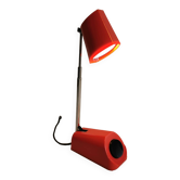Lampe de table ou applique solaire nordique danoise de couleur rouge originale