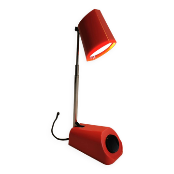 Danish Nordic Solar table or wall lamp in original red color