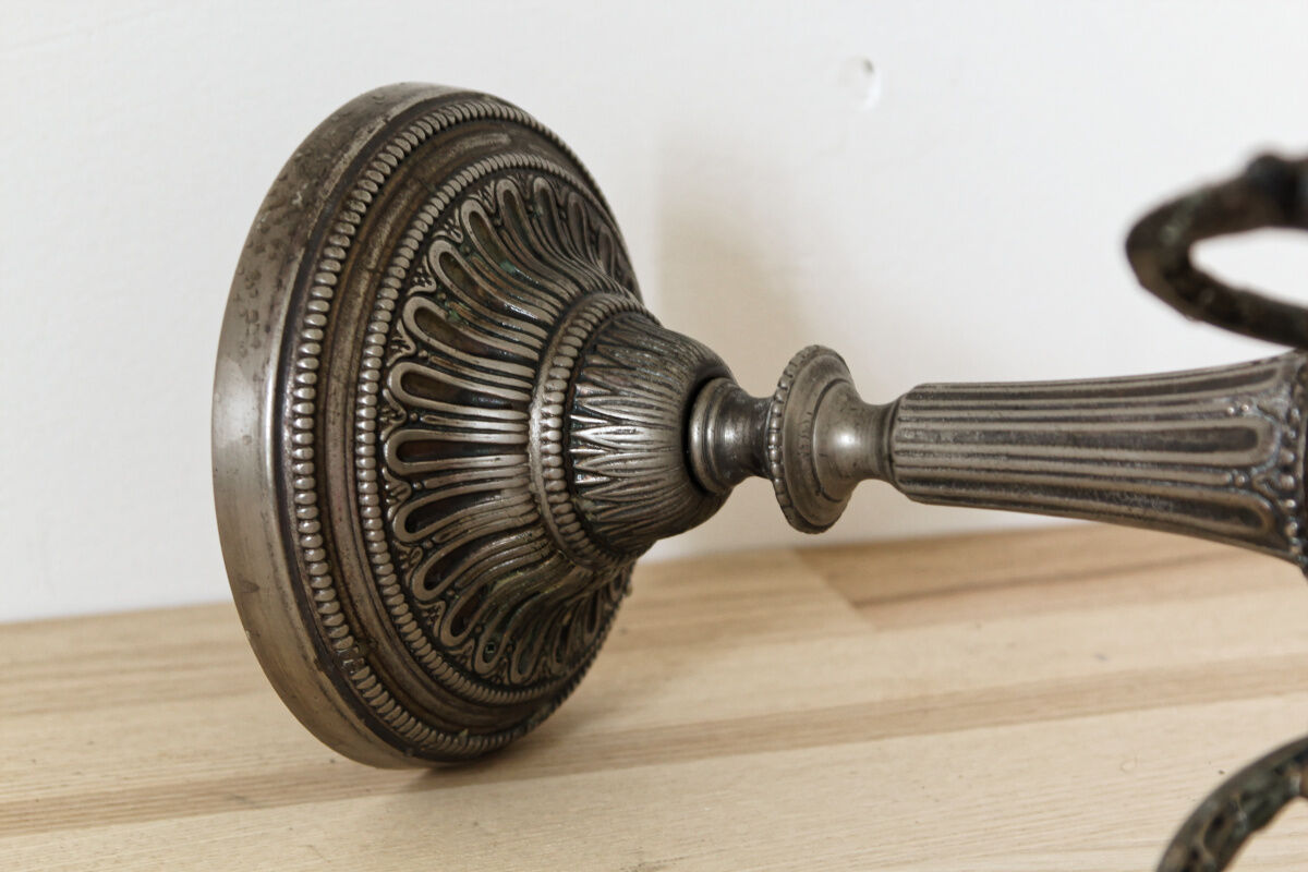 5-burner candlestick in silver bronze