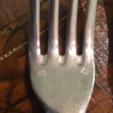 Lot forks silver metal