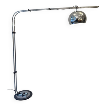 chrome metal arc lamp edited by Zonca Italy around 1970