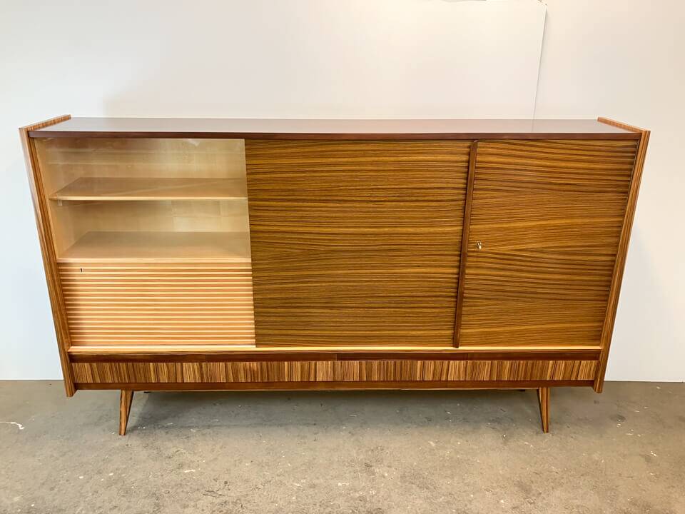 Multifunctional vintage highboard, rosewood, 60s