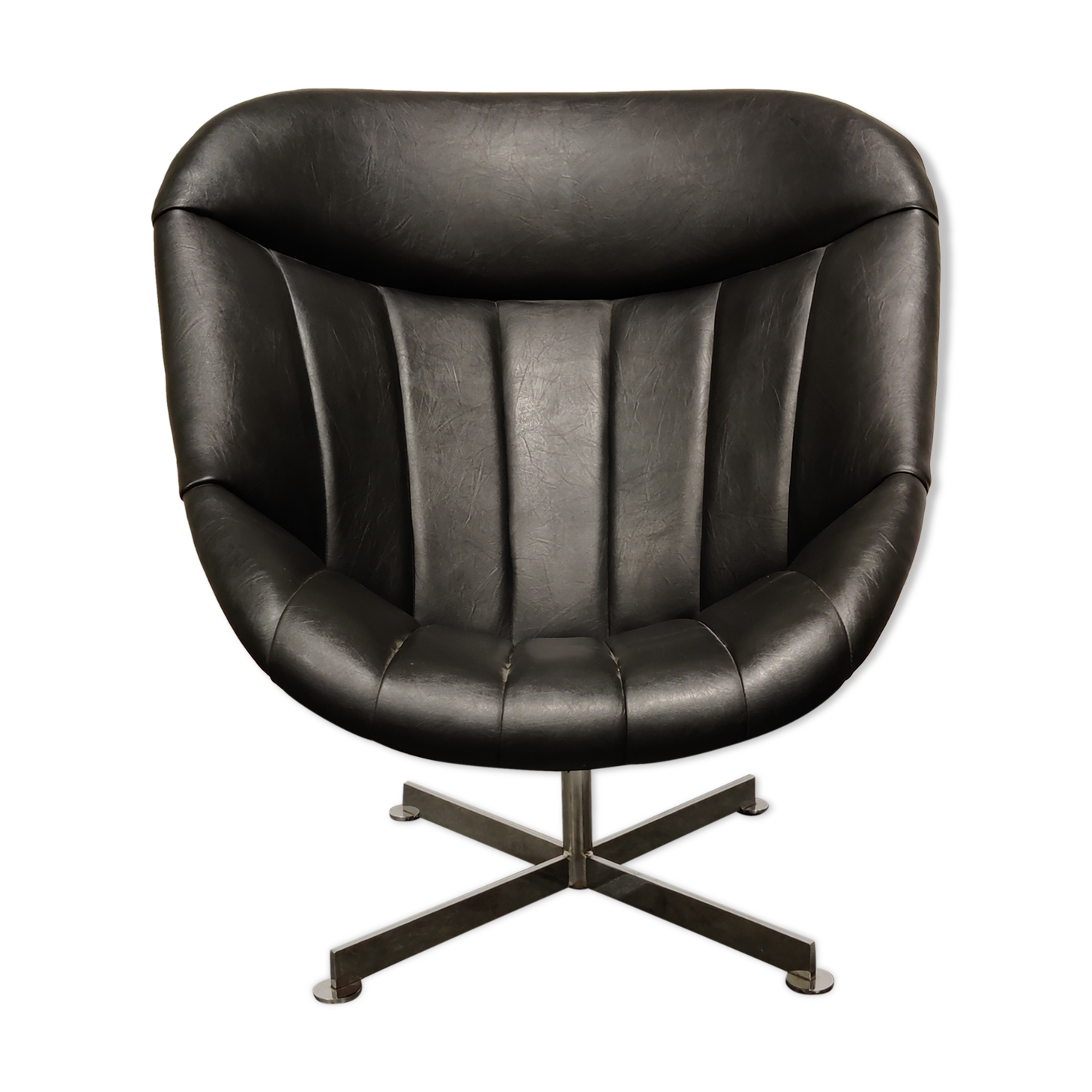 Vintage swivel chair by Rudolf Wolf for Rohé Noordwolde, 1960