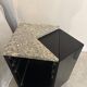 Large lacquered wood and granite desk 1980