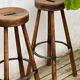 Set of 3 wooden stools
