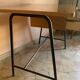 Brown Formica desk