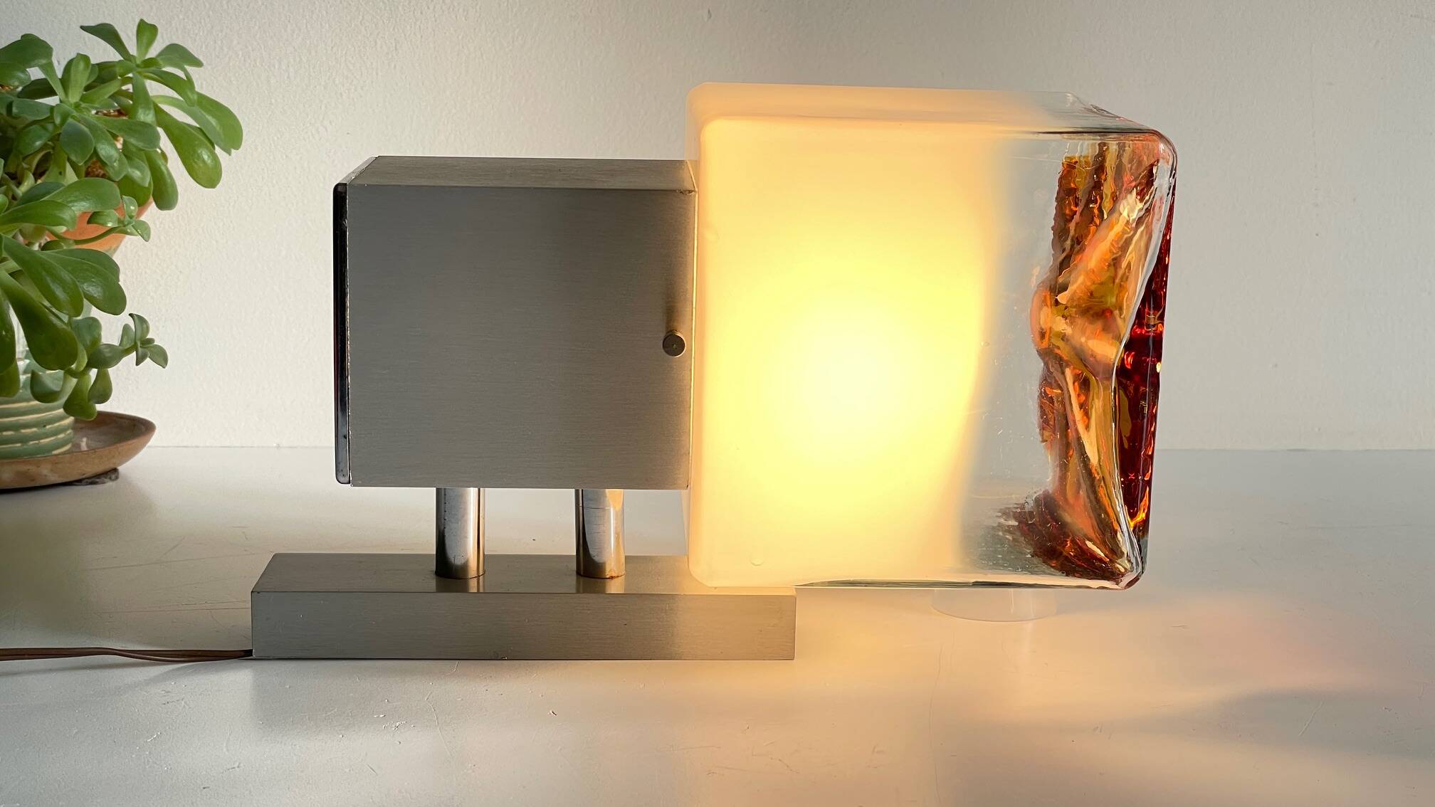 Space age style mazzega wall light