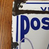 Enamelled plate wines of postillon