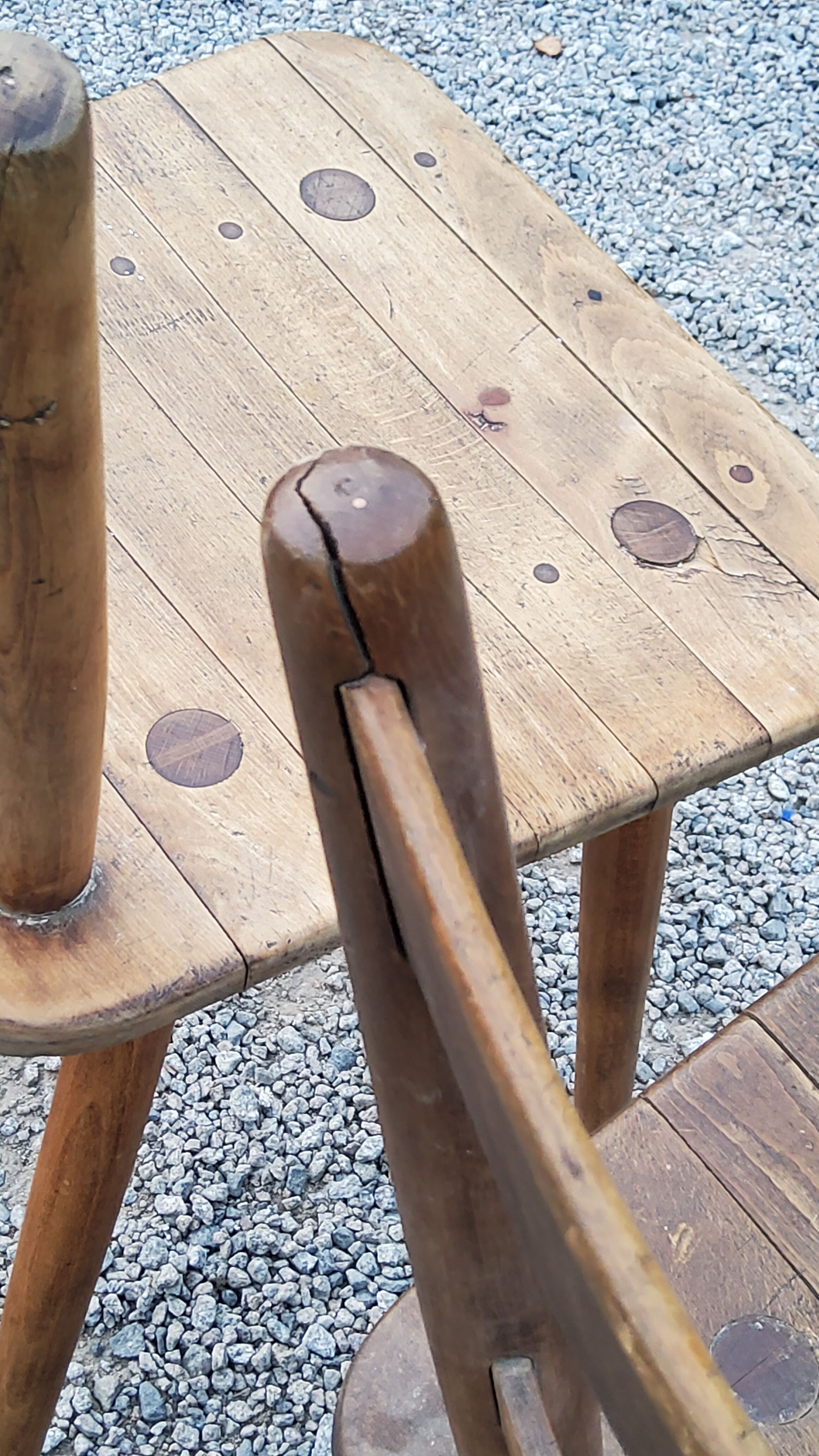 Set of 4 Scandinavian style beech chairs