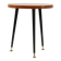 Mid‑Century Tripod Side Table with Black Tapered Legs and Brass Feet, Italy