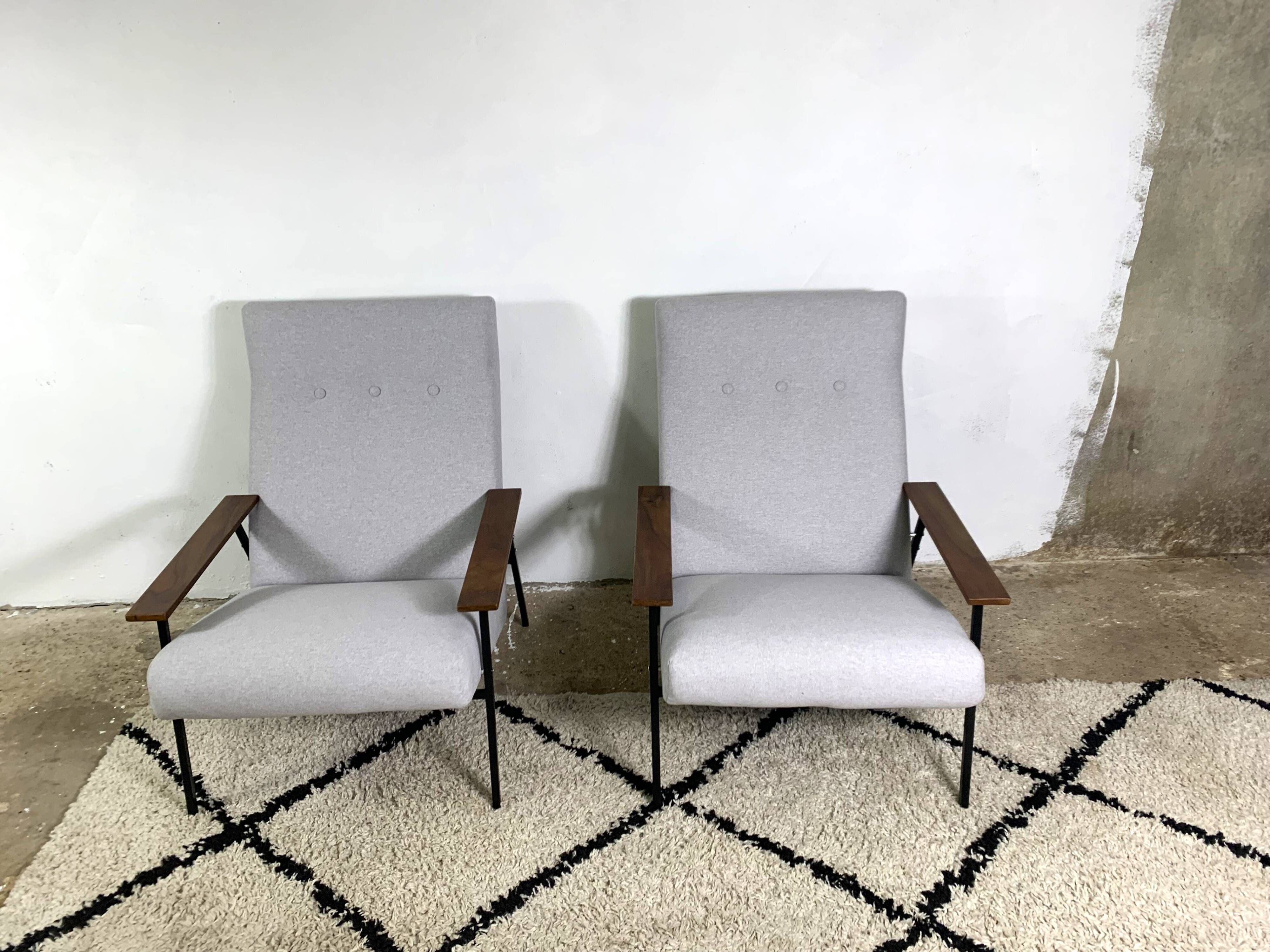 Minimalist Armchairs By Rob Parry For Gelderland, 1950s, Set Of 2
