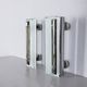 Pair of vintage 1960s metal and glass wall lamps, Italian design