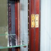 Rare glass-fronted Victorian apothecary cabinet.
