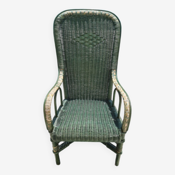 Vintage rattan armchair