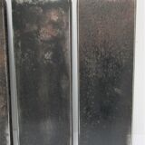 Wall shelf black metal weathered metal