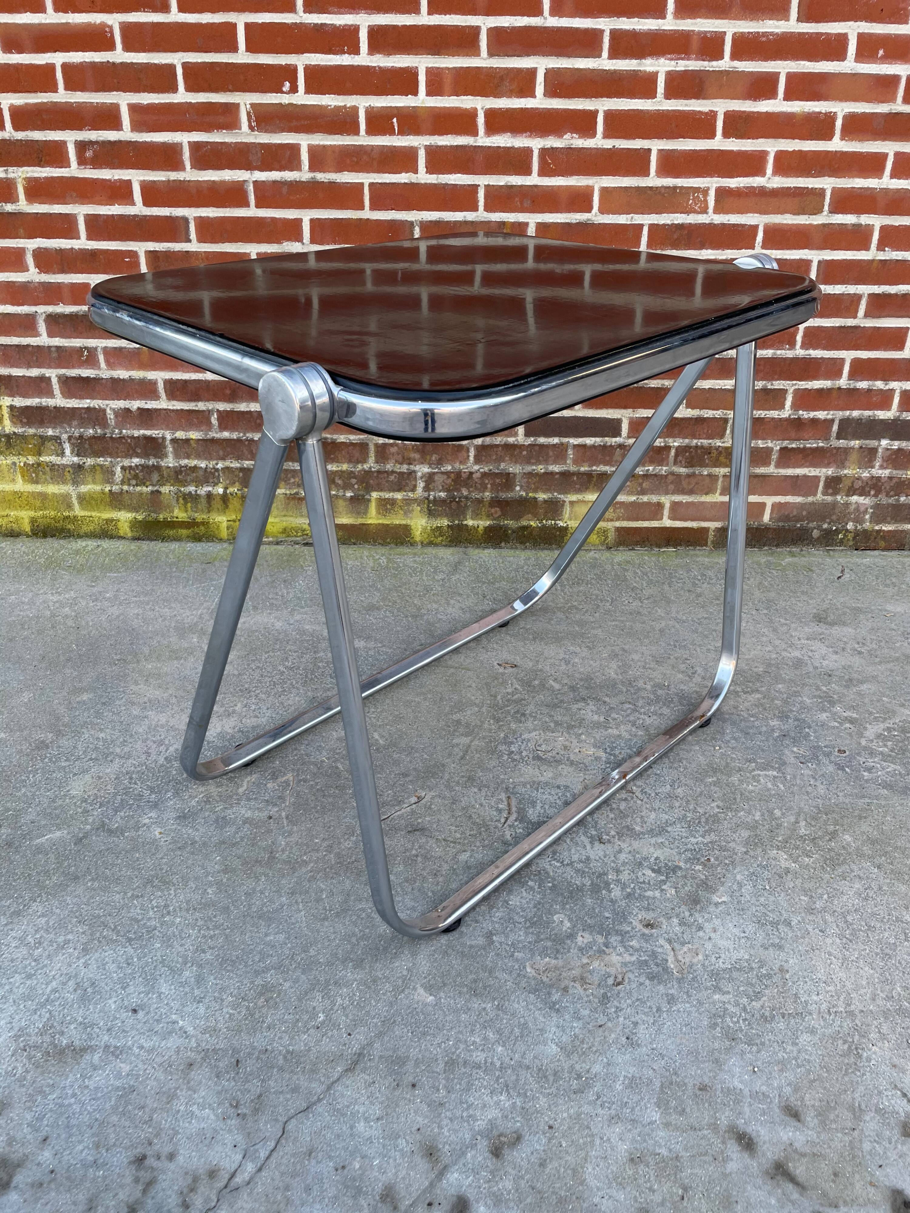 Black 'Platone' folding desk by Giancarlo Piretti for Anonima Castelli 1960's