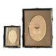 Pair of English Antique Metal Picture Frames in 2 different sizes