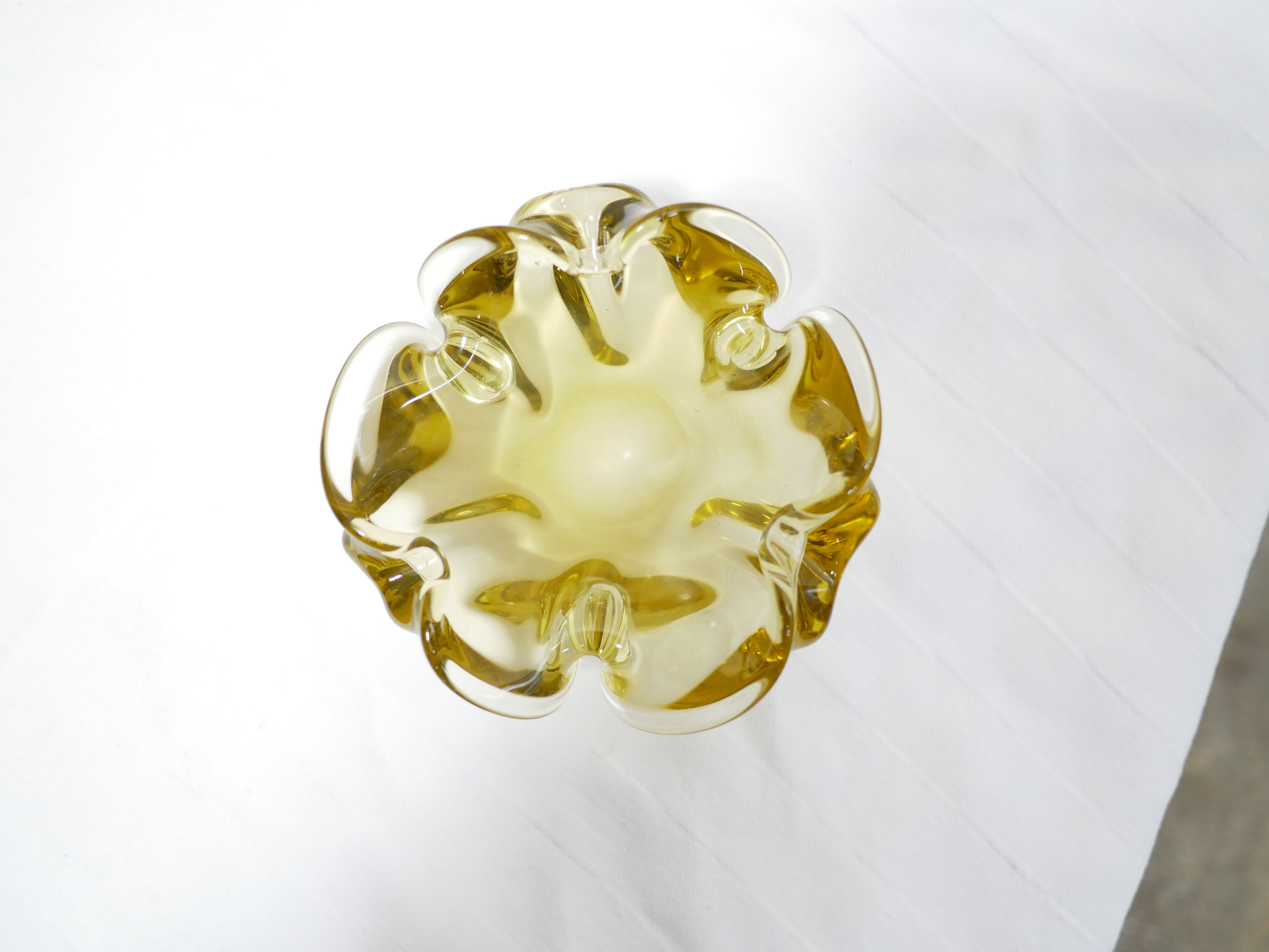 Empty vintage Murano glass pocket