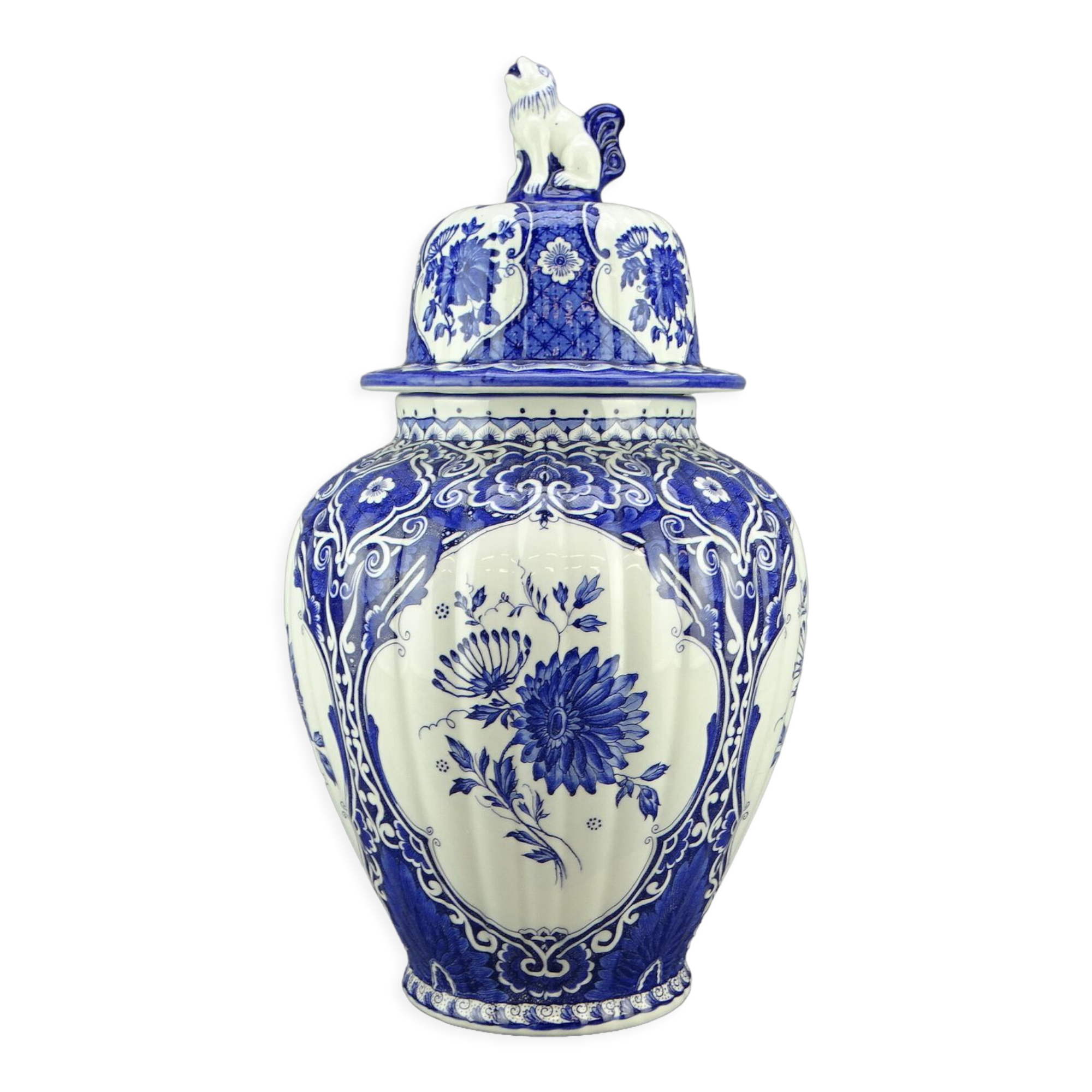 Potiche Delft earthenware vase in Holland