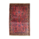 Ancient Persian Sarouk handmade carpet 112cm x 164cm 1920s, 1B748