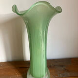 Thick glass vase