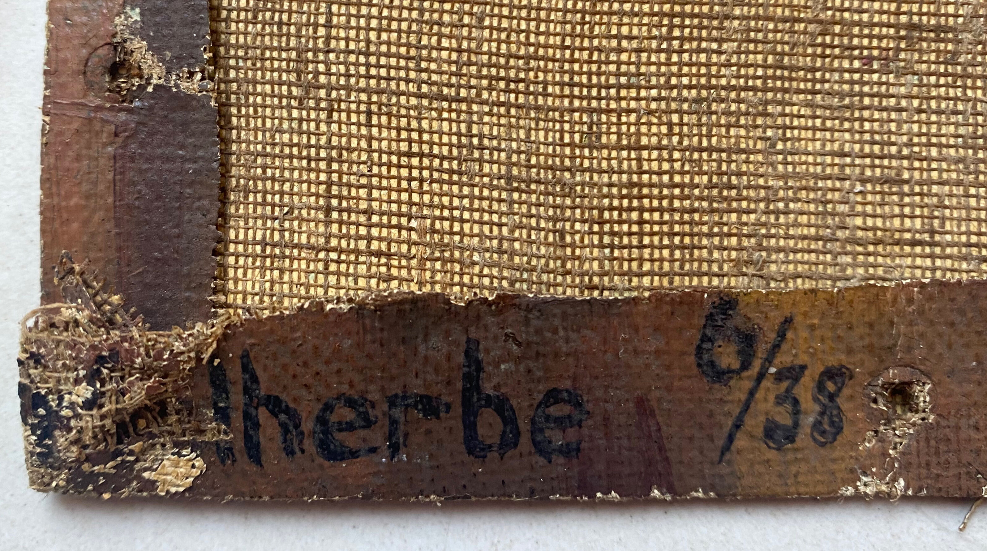 Painting "Still life with the bottle" HST signed 1938