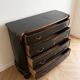 Napoleon III black and brass commode
