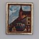 Original Mid Century Swedish Oil on Panel – “City II” by Wilhelm Henning –