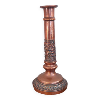 Old copper candle holder