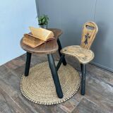 “Child” desk and chair – brutalist art
