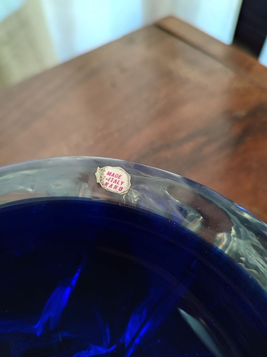 Vintage 70s Murano Sommerso empty pocket