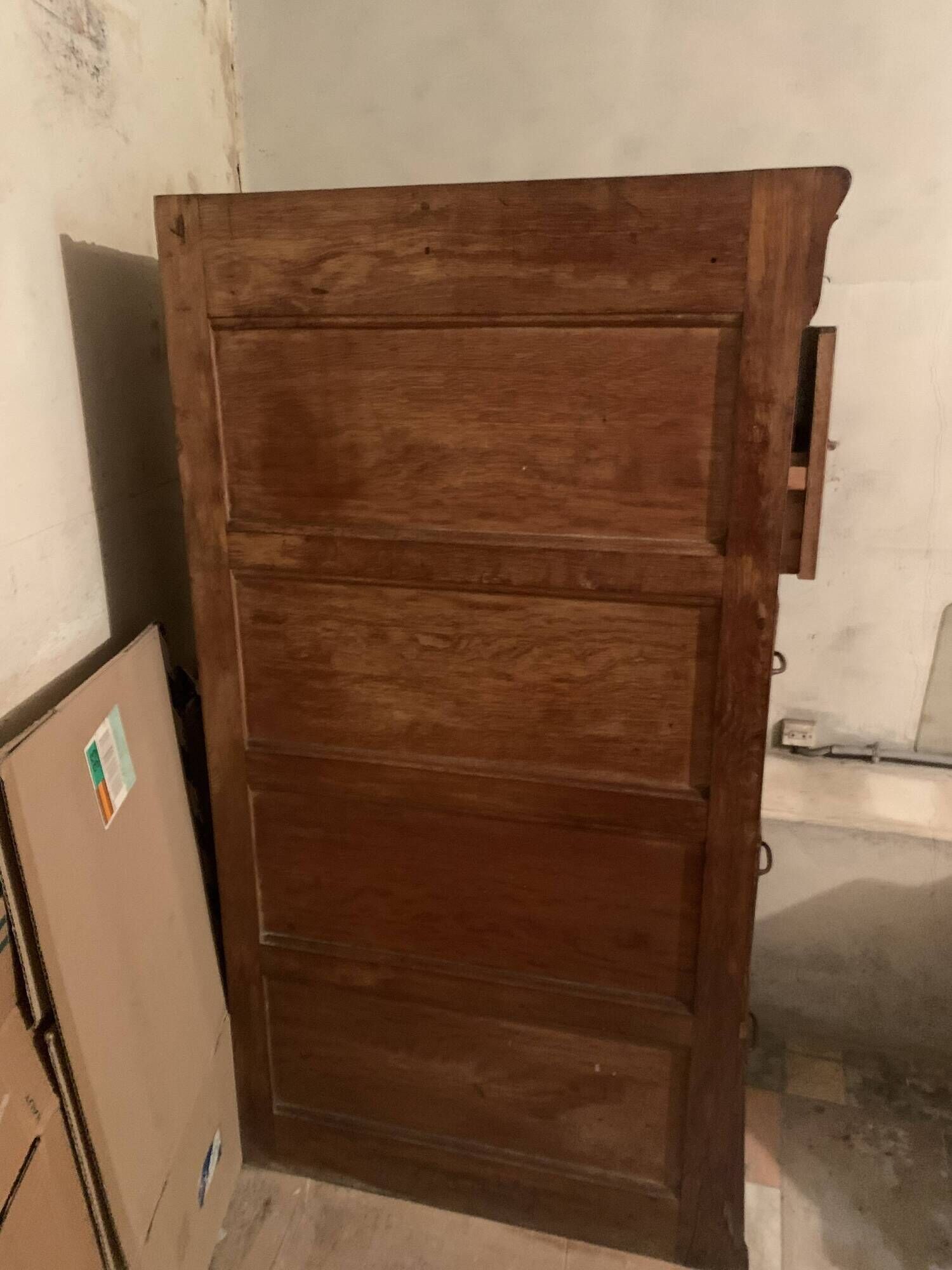 Cabinet de classement antique en bois massif